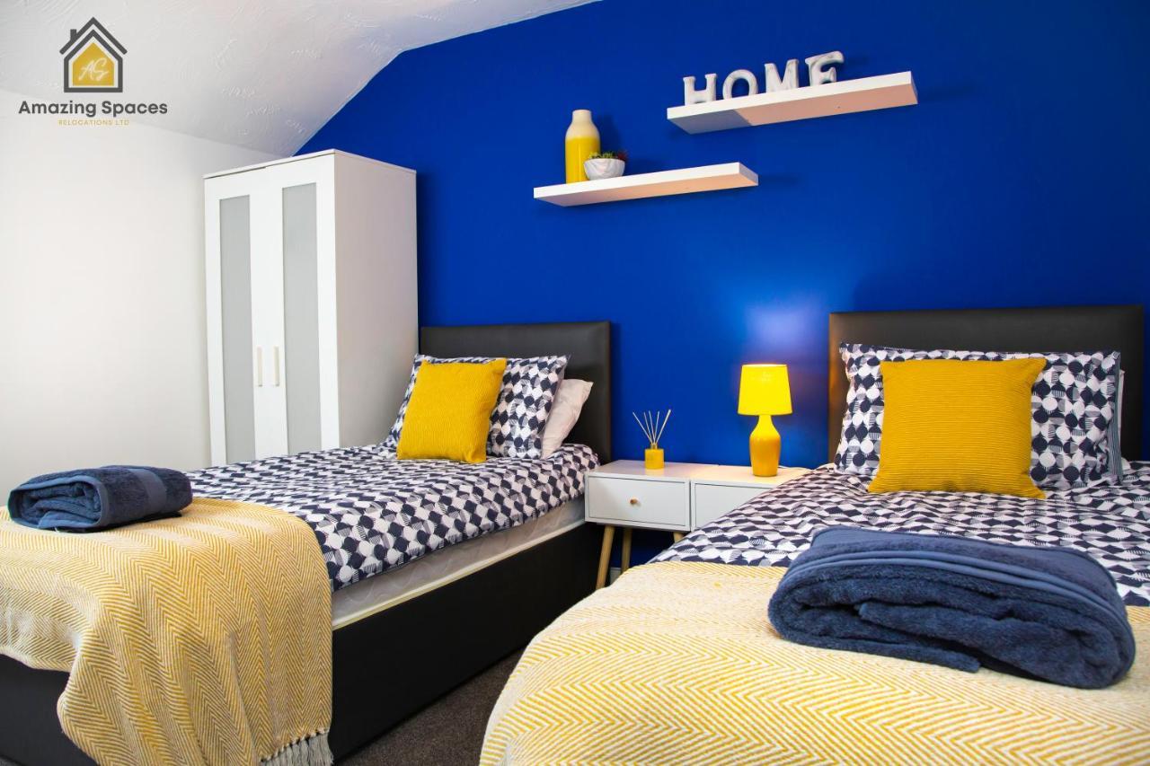 Large Unique 2 Bedroom Duplex Apartment With Private Parking & Free Wifi - Vat Qualifying By Amazing Spaces Relocations Ltd Warrington  Exterior foto